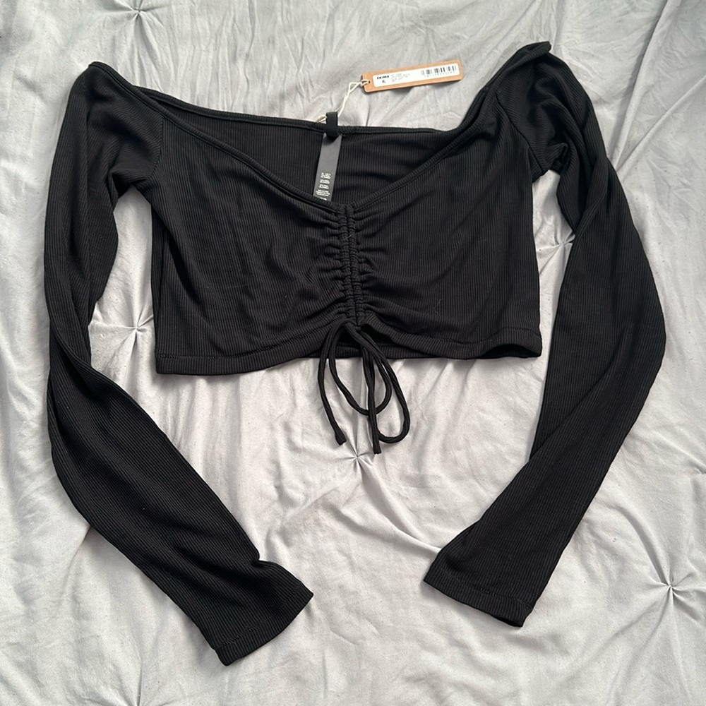 Skims soft lounge long sleeve crop top L